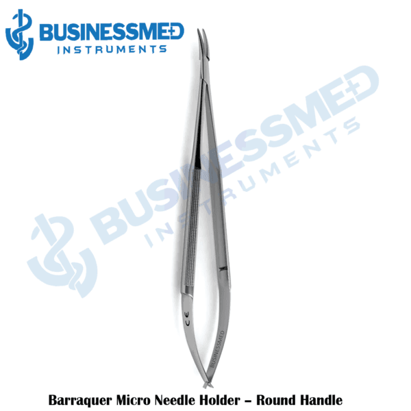 Barraquer Micro Needle Holder – Round Handle