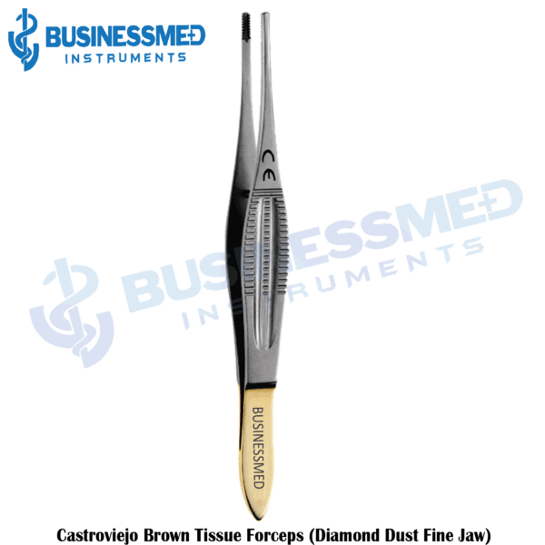 Castroviejo Brown Tissue Forceps (Diamond Dust Fine Jaw)