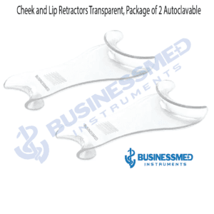 Cheek and Lip Retractors Transparent, Package of 2 Autoclavable