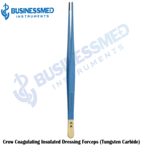 Crow Coagulating Insulated Dressing Forceps (Tungsten Carbide)