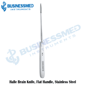 Halle Brain Knife, Flat Handle, Stainless Steel