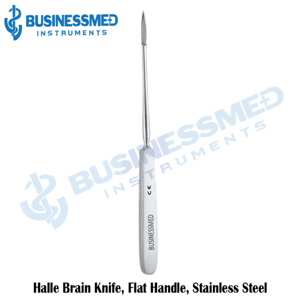 Halle Brain Knife, Flat Handle, Stainless Steel