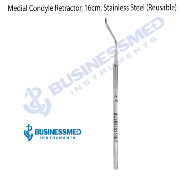 Medial Condyle Retractor, 16cm, Stainless Steel (Reusable)