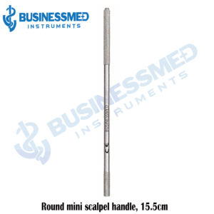 Round mini scalpel handle, 15.5cm