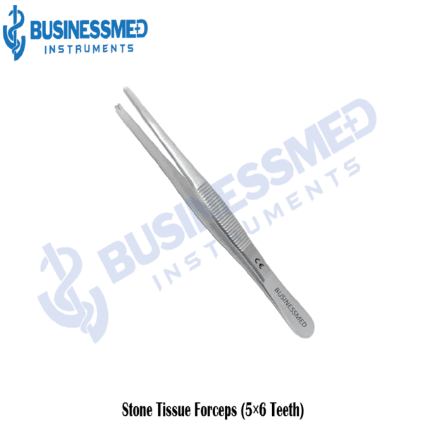 Stone Tissue Forceps (5×6 Teeth)