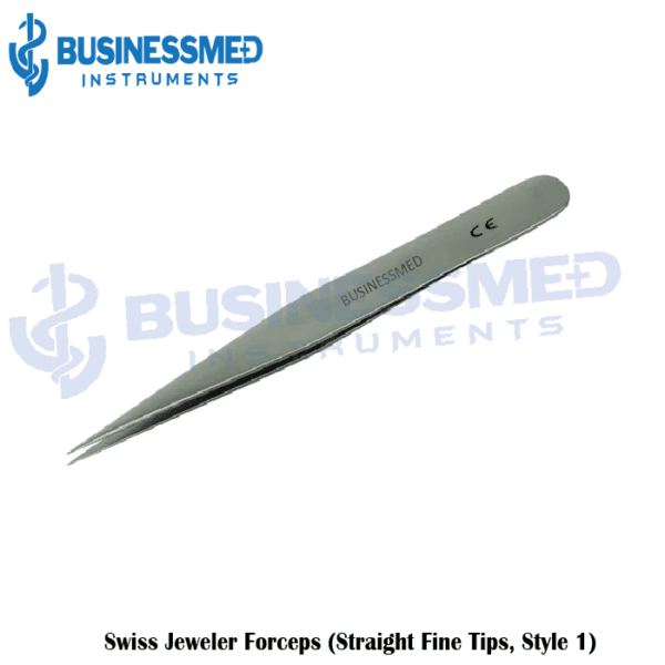 Swiss Jeweler Forceps (Straight Fine Tips, Style )