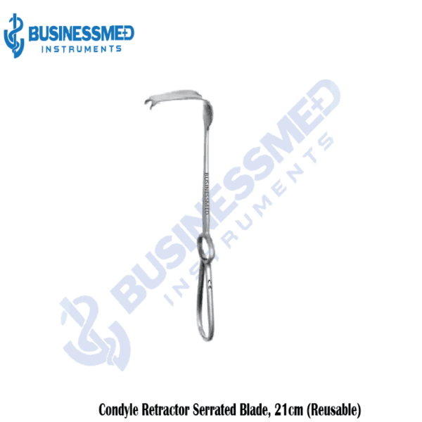 Condyle Retractor Serrated Blade, 21cm (Reusable)