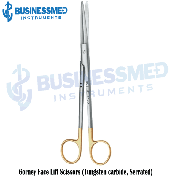 Gorney Face Lift Scissors (Tungsten carbide, Serrated)