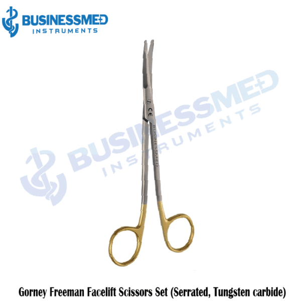 Gorney Freeman Facelift Scissors Set (Serrated, Tungsten carbide)