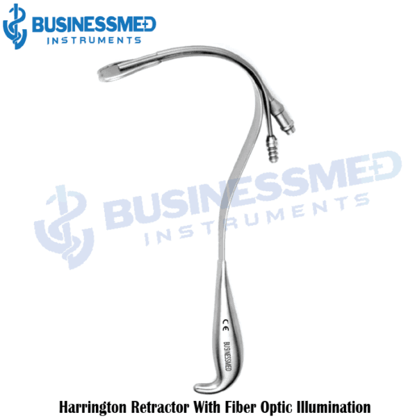 Harrington Retractor With Fiber Optic Illumination