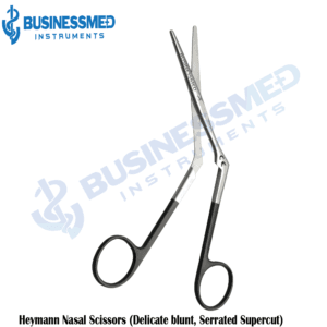 Heymann Nasal Scissors (Delicate blunt, Serrated Supercut)