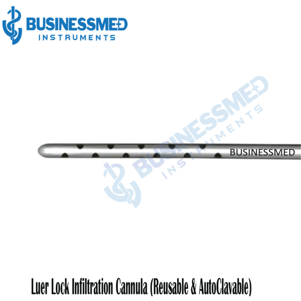 Luer Lock Infiltration Cannula (Reusable & AutoClavable)