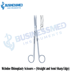 Mclndoe Rhinoplasty Scissors – (Straight and Semi Sharp Edge)