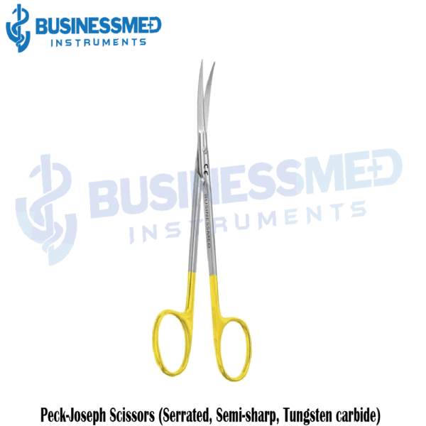 Peck Joseph Scissors (Serrated, Semi sharp, Tungsten carbide)