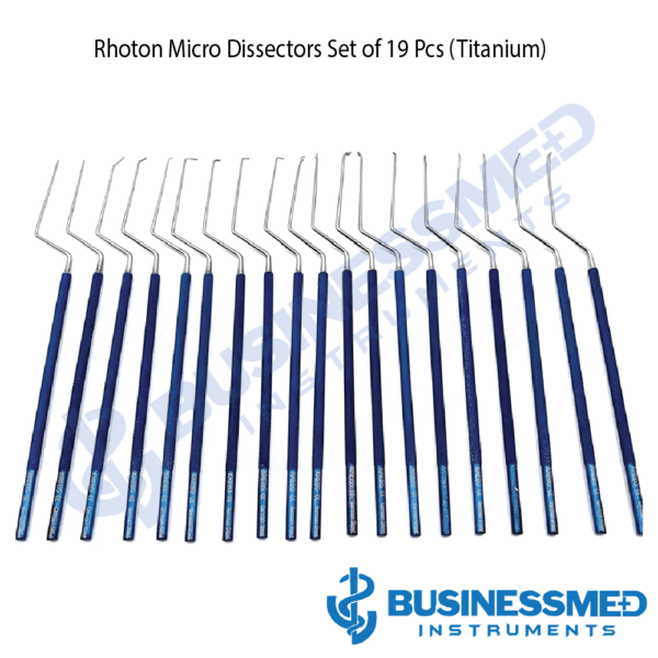 Rhoton Micro Dissectors Set of Pcs (Titanium)