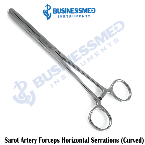 Sarot Artery Forceps Horizontal Serrations (Curved)