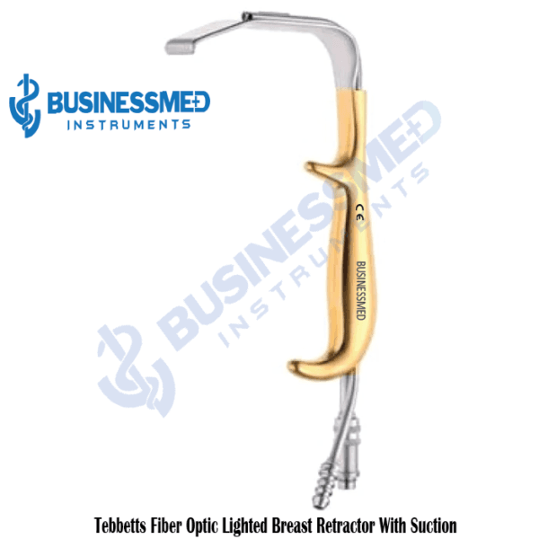 Tebbetts Fiber Optic Lighted Breast Retractor With Suction