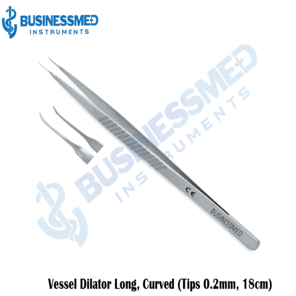 Vessel Dilator Long, Curved (Tips 0.2mm, 18cm)