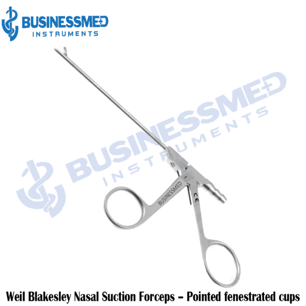 Weil Blakesley Nasal Suction Forceps – Pointed fenestrated cups