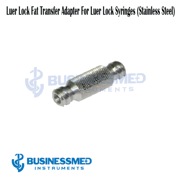 Luer Lock Fat Transfer Adapter For Luer Lock Syringes (Stainless Steel)