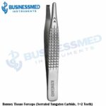 Bonney Tissue Forceps Serrated Tungsten Carbide