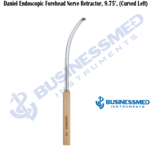 Daniel Endoscopic Forehead Nerve Retractor 9.75inch Curved Left 1