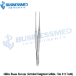 Gillies Tissue Forceps Serrated Tungsten Carbide Fine Teeth