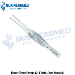 Heaney Tissue Forceps 2 x 3 Teeth Cross Serrated