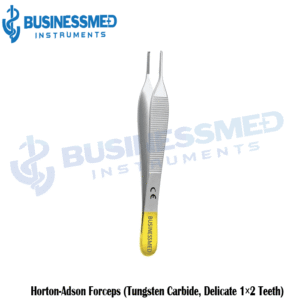 Horton Adson Forceps Tungsten Carbide Delicate 1 x 2 Teeth