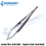 Jacobson Micro Needle Holder Tungsten Carbide Round Handle