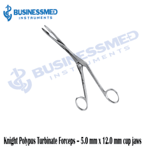 Knight Polypus Turbinate Forceps 5.0 mm x 12.0 mm cup jaws