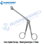 Lewis Septum Forceps Round grooved jaws 11.0mm