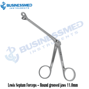 Lewis Septum Forceps Round grooved jaws 11.0mm