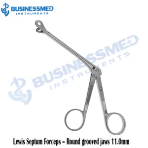 Lewis Septum Forceps Round grooved jaws 11.0mm