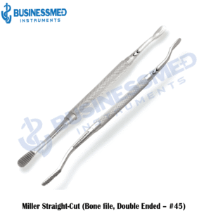 Miller Straight Cut Bone file Double Ended 45