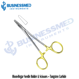 Olsen Hegar Needle Holder Scissors Tungsten Carbide