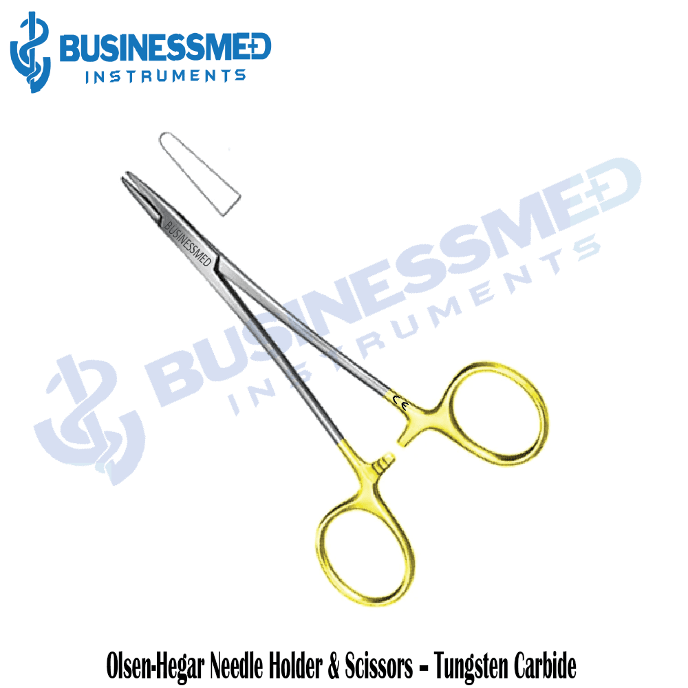 Olsen Hegar Needle Holder Scissors Tungsten Carbide Olsen Hegar Needle Holder Scissors Tungsten Carbide