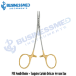 PAR Needle Holder Tungsten Carbide Delicate Serrated Jaw
