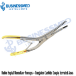 Rubin Septal Morselizer Forceps Tungsten Carbide Deeply Serrated Jaws