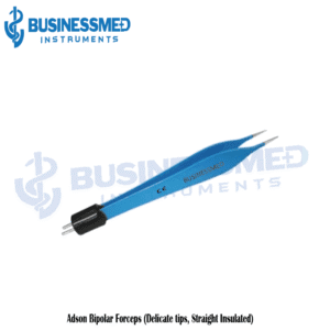 Adson Bipolar Forceps Delicate tips Straight Insulated 1