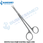 Aufricht Fine Scissors Straight Serrated Blades Tungsten Carbide 1 1