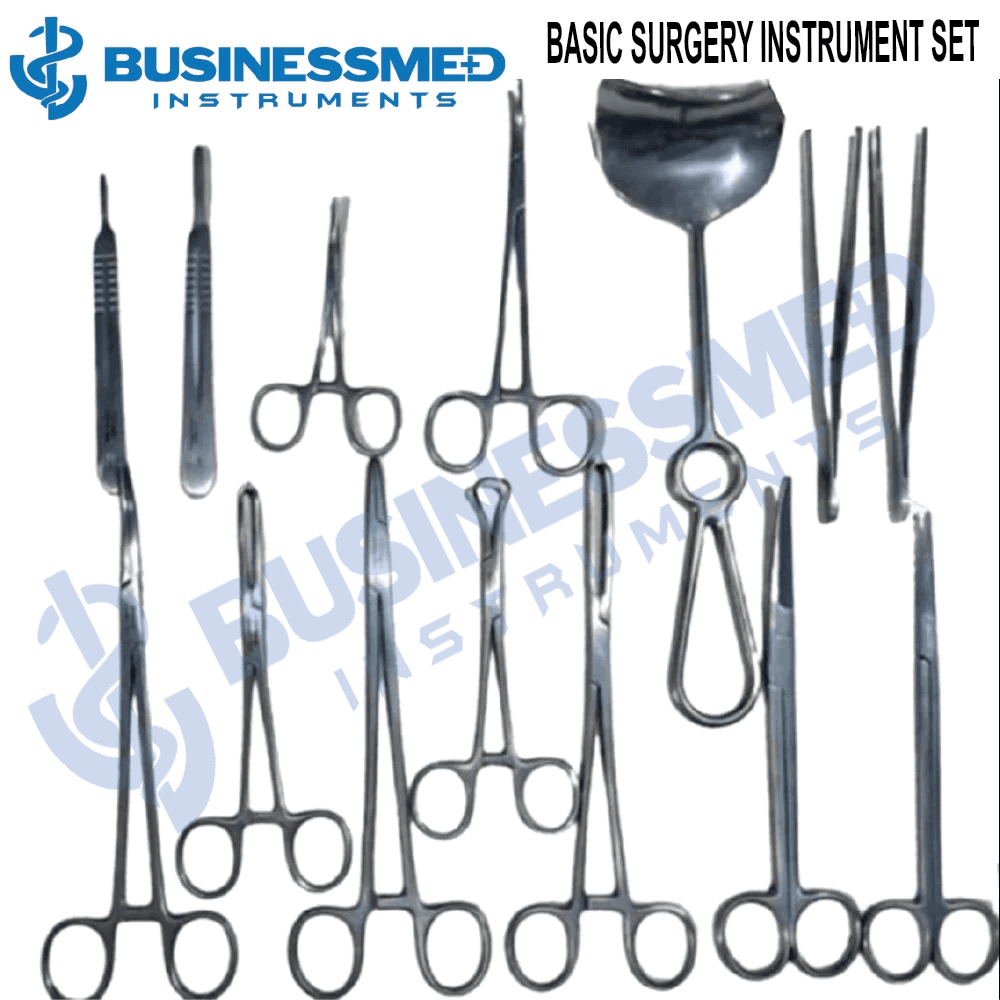 BASIC SURGERY INSTRUMENT SET - Surgical Grade Stainless Steel - BusinessMed Instruments