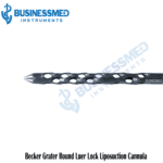 Becker Grater Round Luer Lock Liposuction Cannula 1