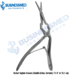 Becker Septum Scissors Double Action Serrated 7.125 or 18.1 cm 1