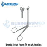 Bruening Septum Forceps 7.0 mm x 9.0 mm jaws