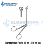 Bruening Septum Forceps 9.0 mm x 11.0 mm jaws