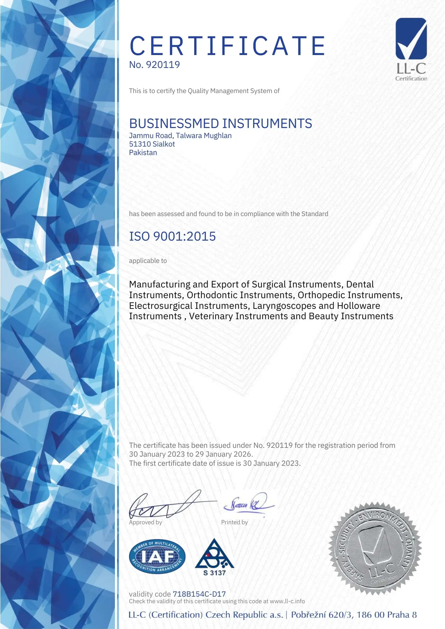 Businessmed ISO 9001