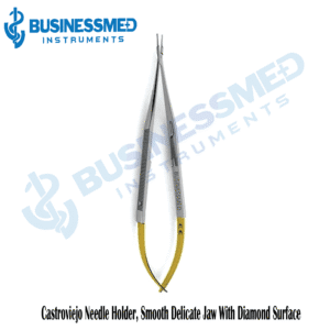 Castroviejo Needle Holder Smooth Delicate Jaw With Diamond Surface 1