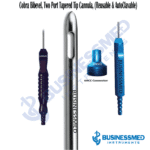 Cobra Bibevel Two Port Tapered Tip Cannula Reusable AutoClavable 1