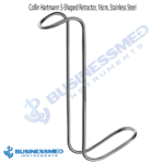 Collin Hartmann S Shaped Retractor 16cm Stainless Steel 1